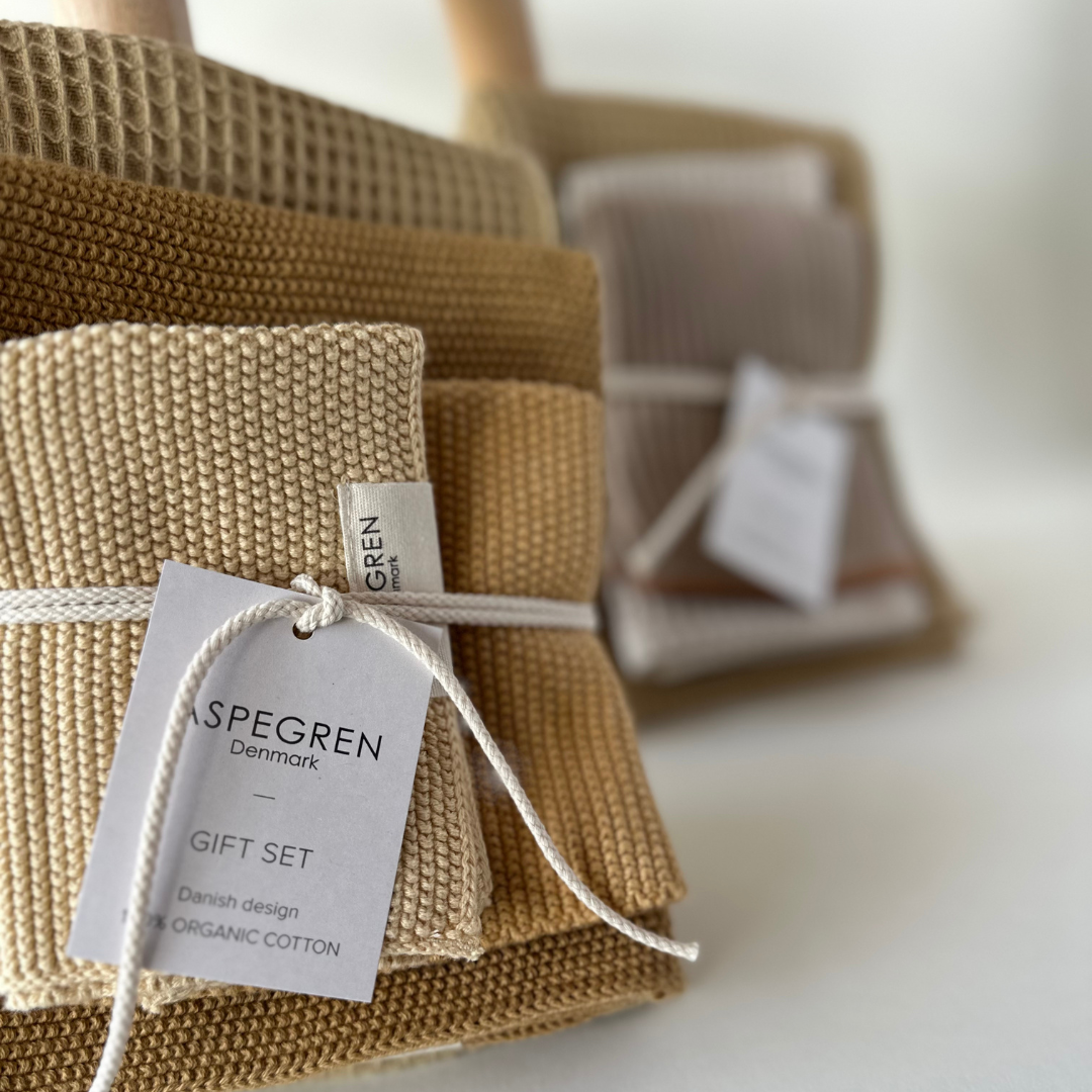Set of tea towels and wipers - melon