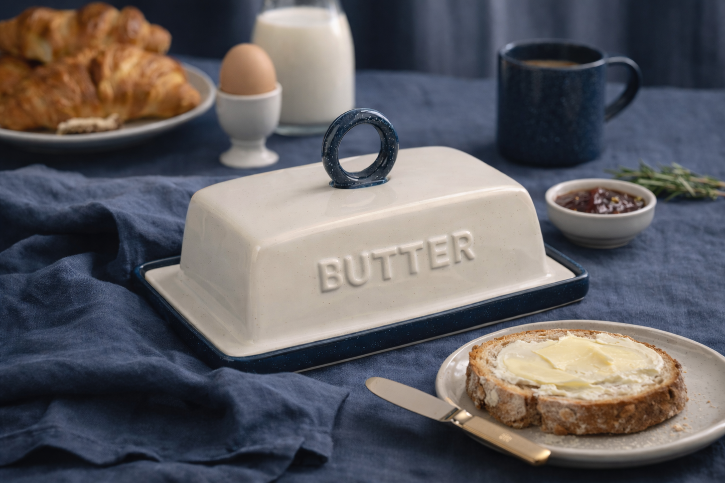 FYNLORA Nordisk Keramik Designer Smørskål