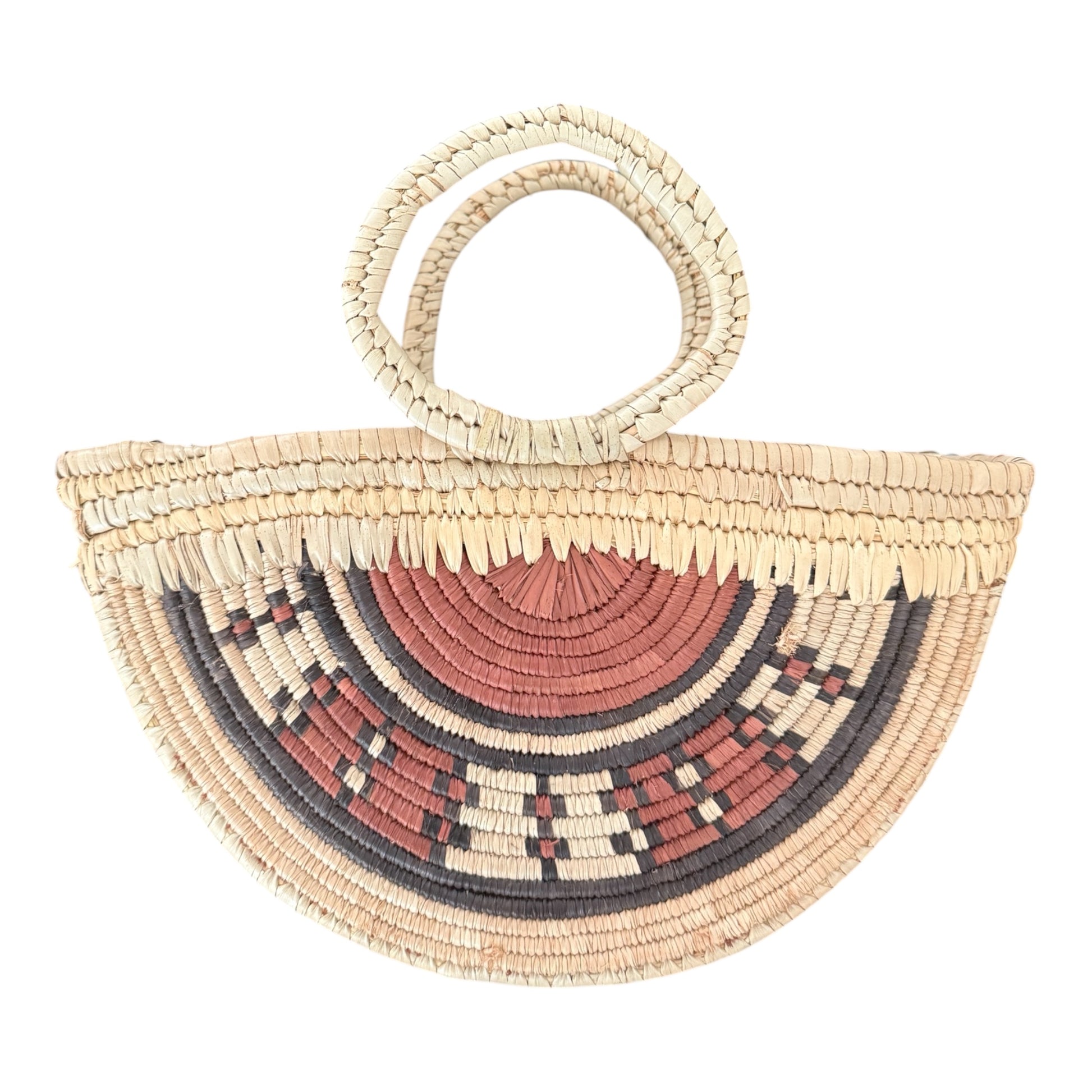 AGBALẽ - Room fiber basket, naturally tinted, handmade