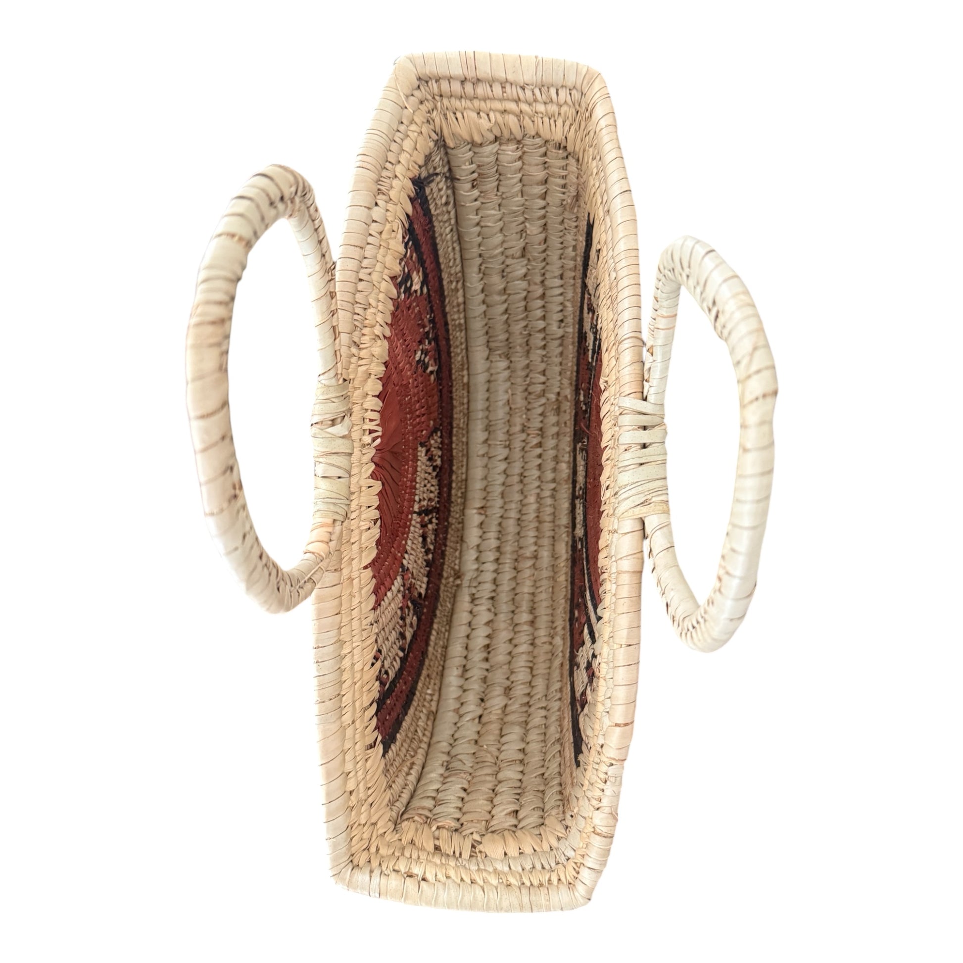 AGBALẽ - Room fiber basket, naturally tinted, handmade