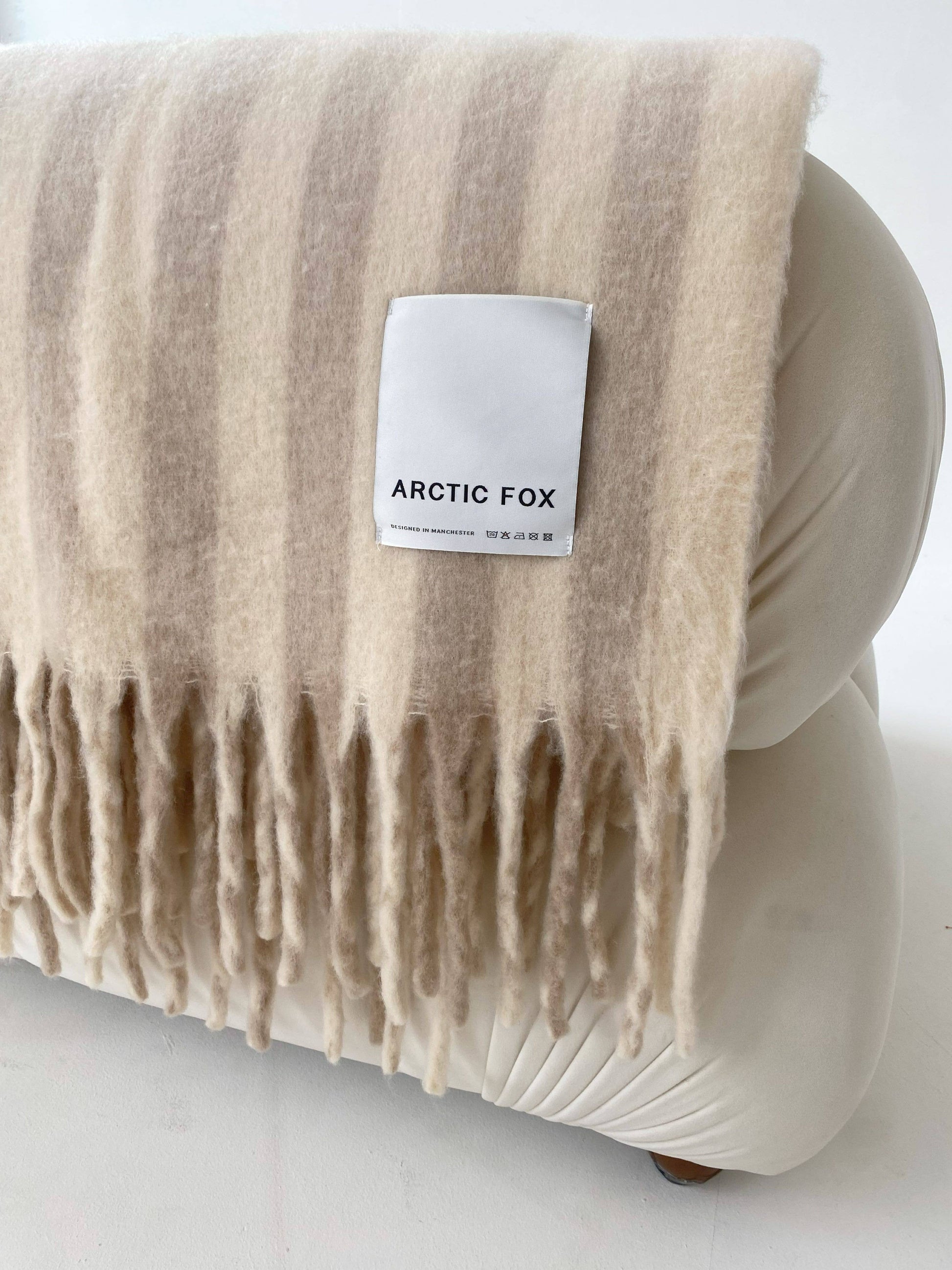 Plaid Reykjavik Arctic Fox & Co - pale taupe scratch