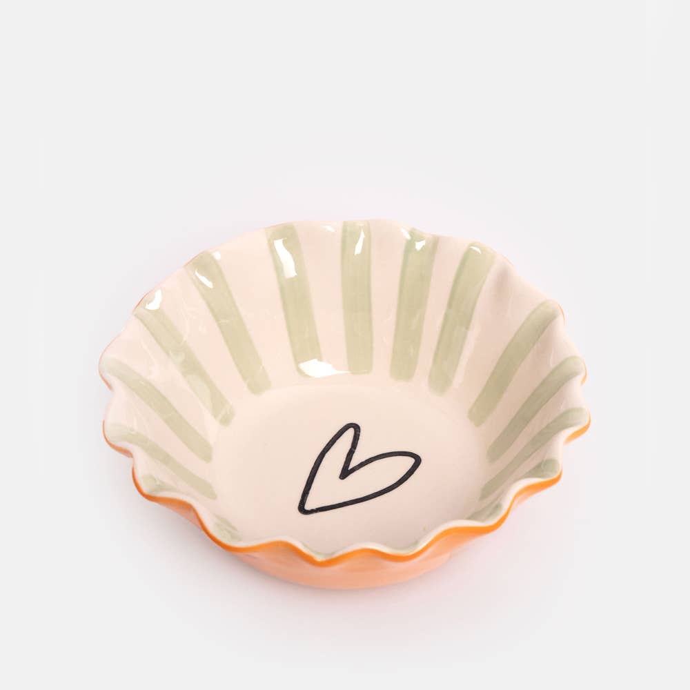 Sandstone bowl - Green Heart Edition