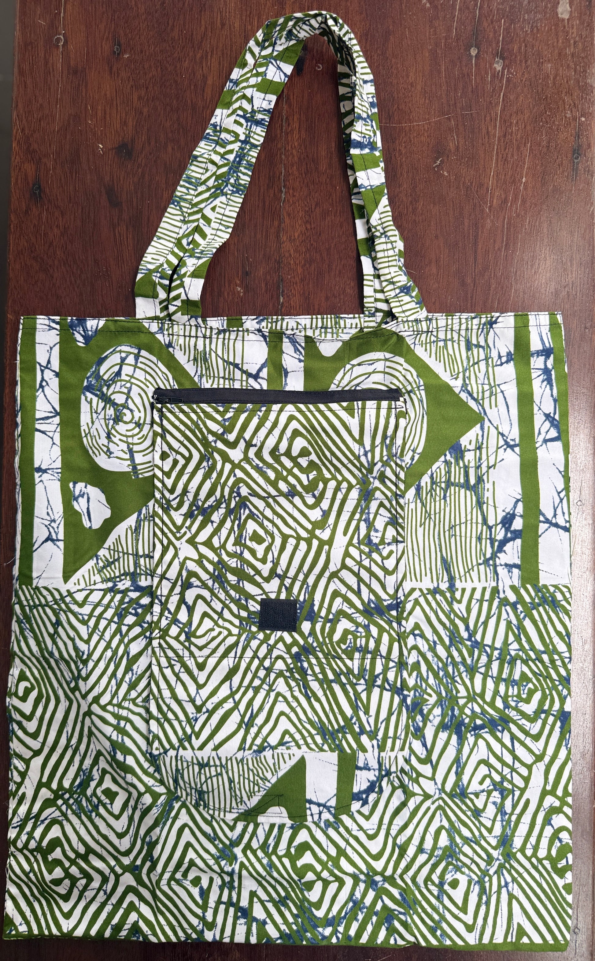 Akɔ - bag bag in foldable wax, handmade to Lomé