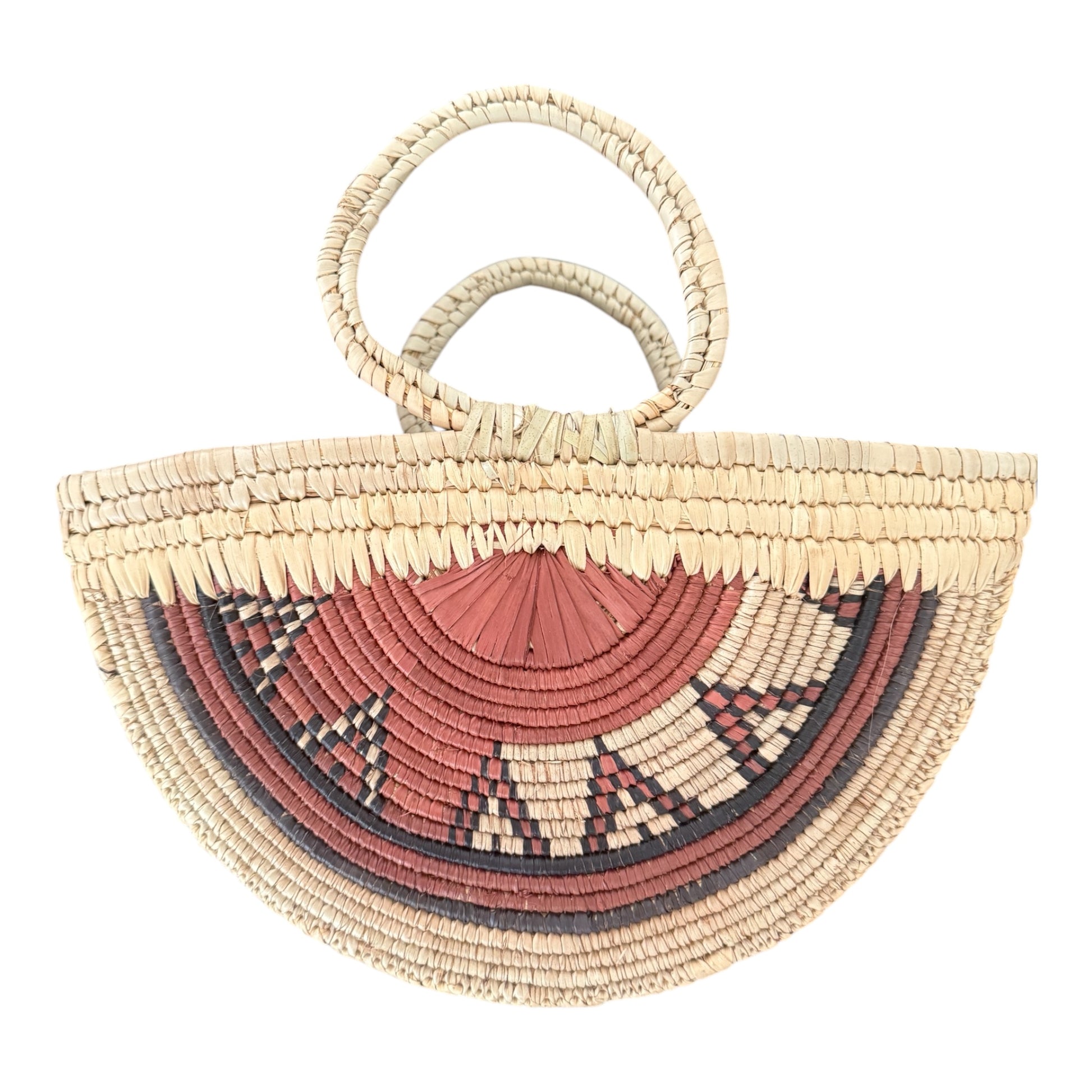 AGBALẽ - Room fiber basket, naturally tinted, handmade