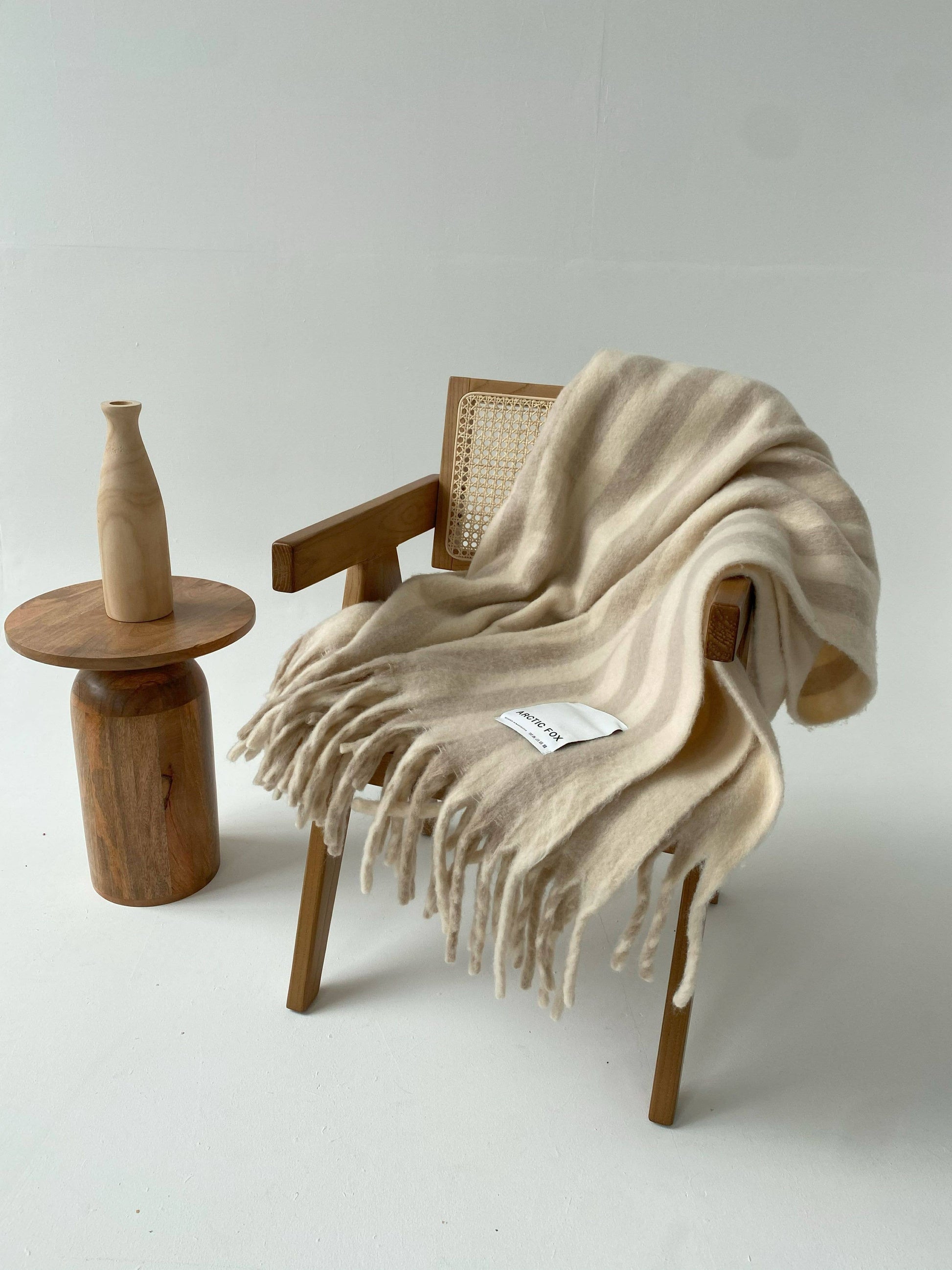 Plaid Reykjavik Arctic Fox & Co - pale taupe scratch