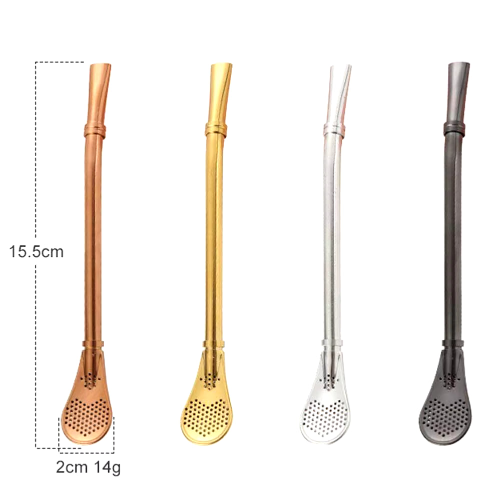 Drinking Straws Strainer Creative Stainless Steel Handmade Yerba Mate Bombilla Gourd Washable Practiacl Drinking Tool