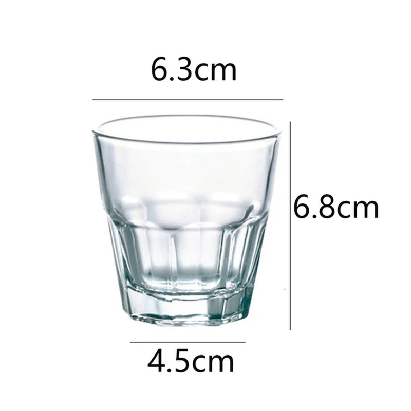 Coffee Cups 140Ml/150Ml/170Ml/240Ml/405Ml/470Ml/660Ml Drinkwa Toughened Glass Impact Resistant Wineglass Beverage Cup Coffeeware