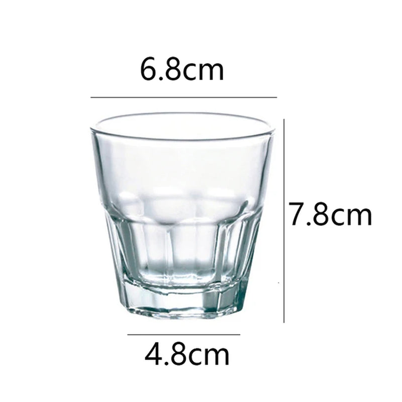 Coffee Cups 140Ml/150Ml/170Ml/240Ml/405Ml/470Ml/660Ml Drinkwa Toughened Glass Impact Resistant Wineglass Beverage Cup Coffeeware