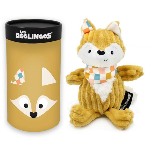 LES DÉGLINGOS PETITE PELUCHE SIMPLY + BOÎTE CADEAU CYRANOS LE RENARD