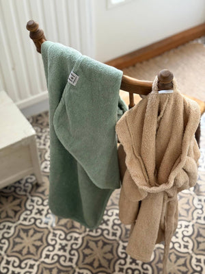 Peignoir de bain bio sable