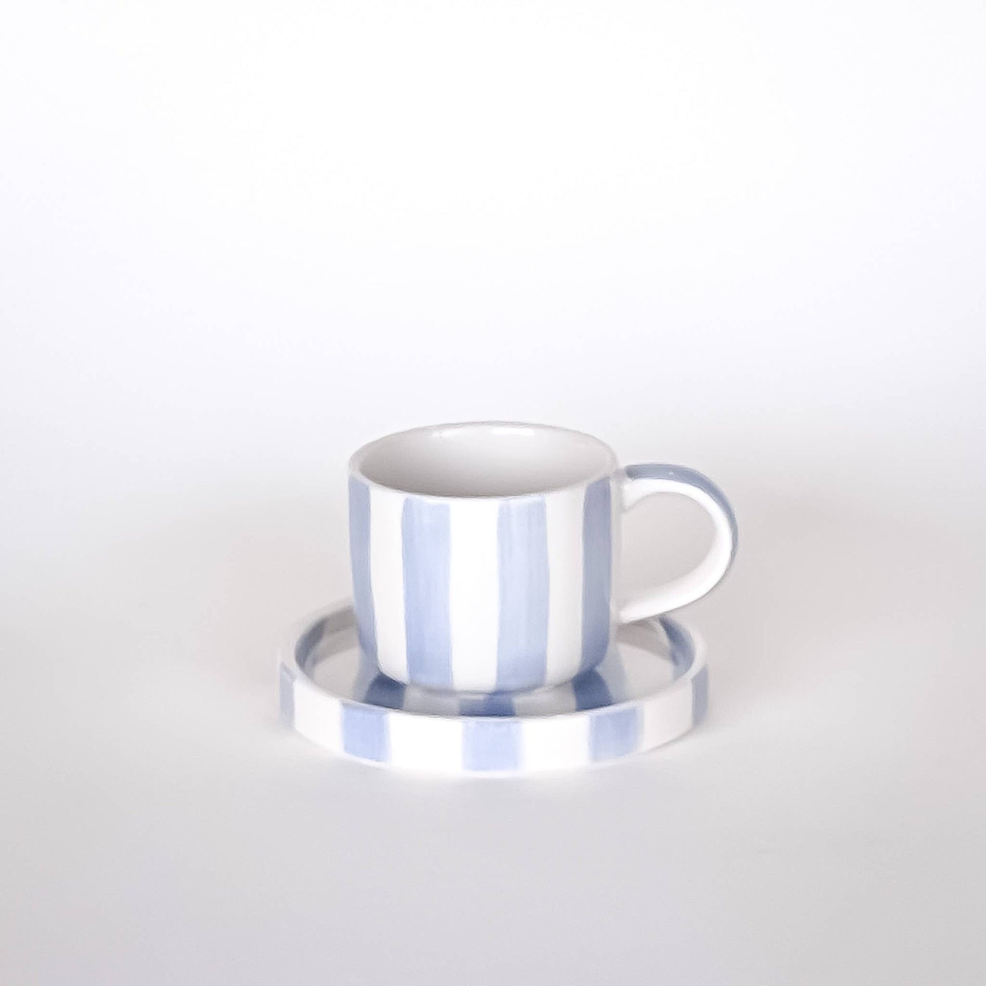 Set espresso Stripes – Matin Azzurro (4 pièces)