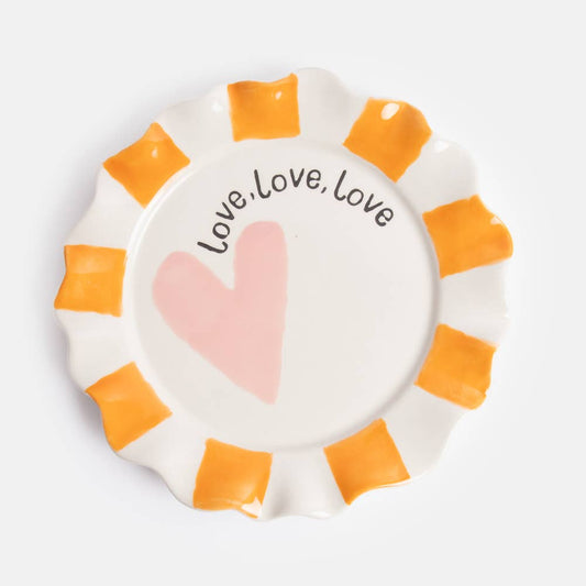 ASSIETTE EN GRÈS – Édition Love, Love, Love