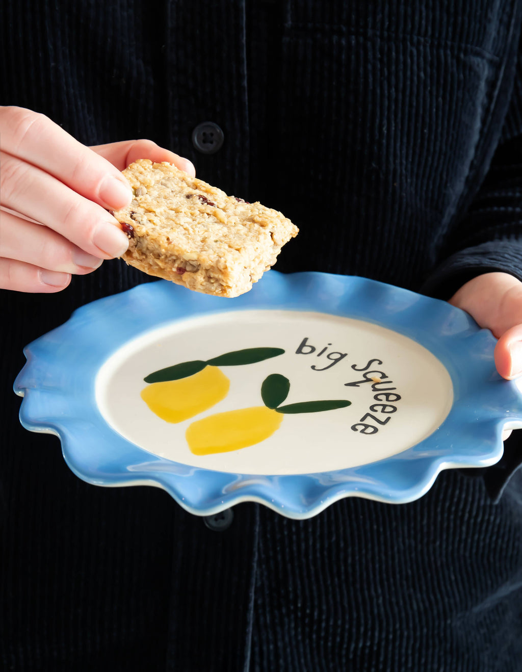 Large plate of lemons in a hurry