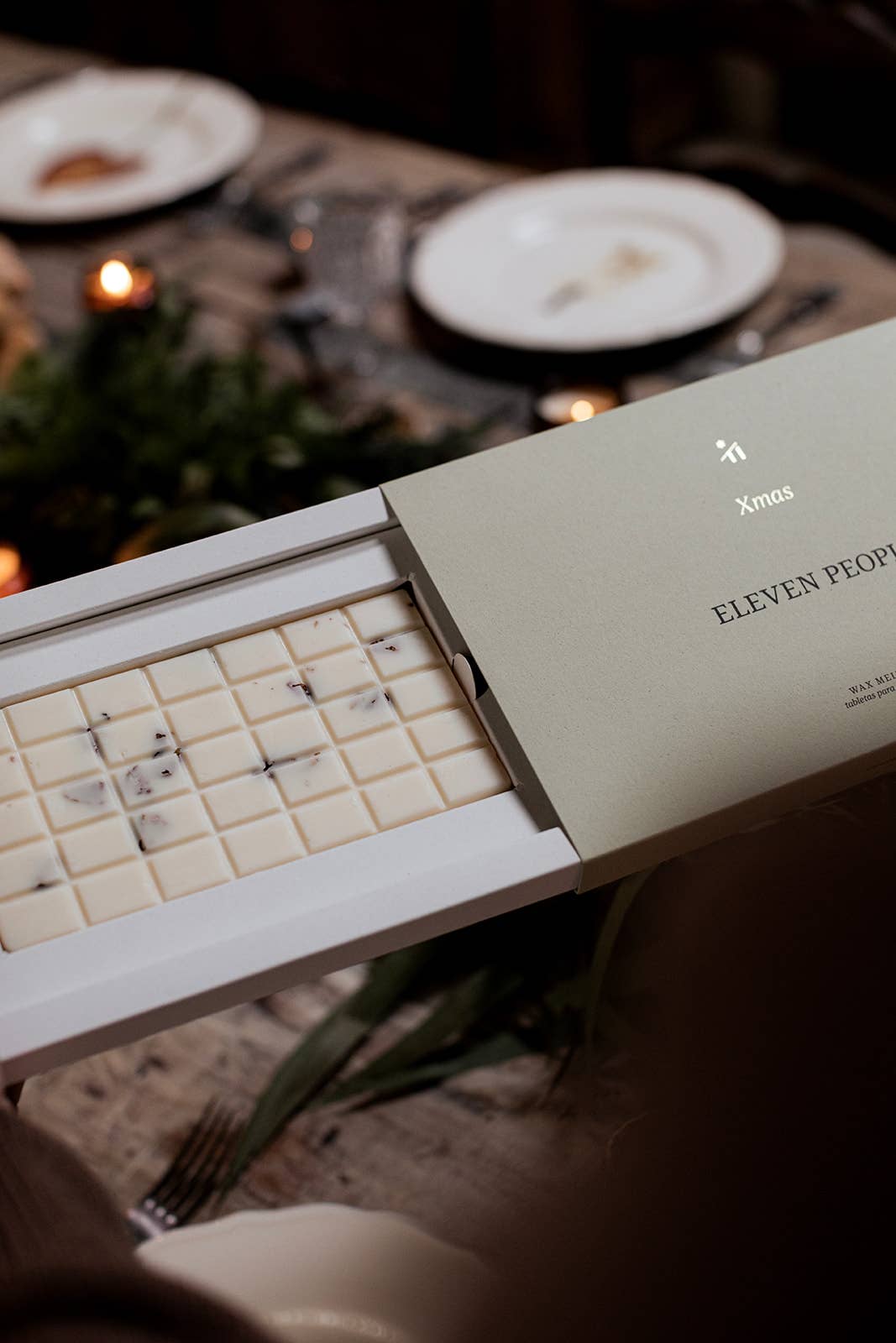 Tablette de cire fondue Wax Melts: NOËL : Rose Manzana Musgo de Roble Cedro