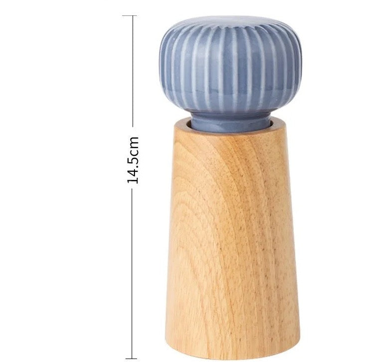 Nordic Style Pepper and Salt Grinder Manual Salt and Pepper Grinder Adjustable Roughness Ceramic Core Salt Grinder