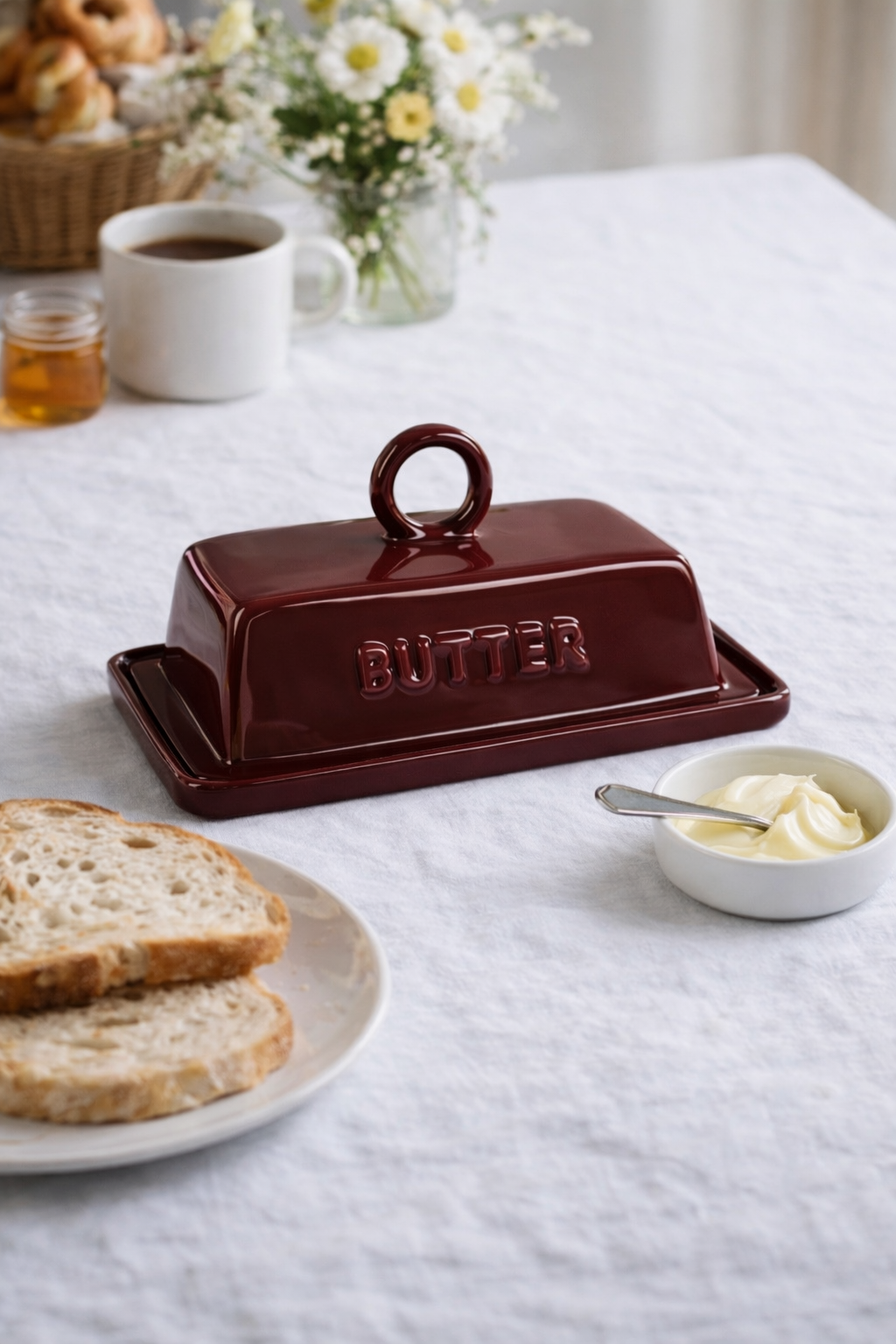 Beurrier nordique en céramique – design élégant