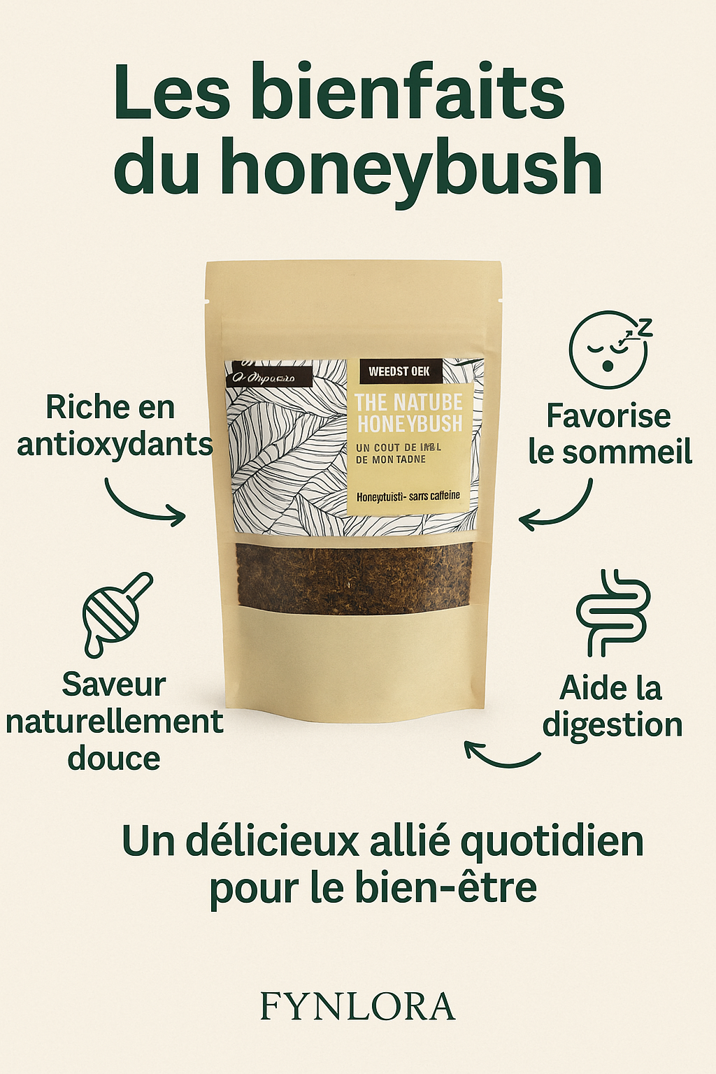Honningbush-te (koffeinfri) - Naturlig te