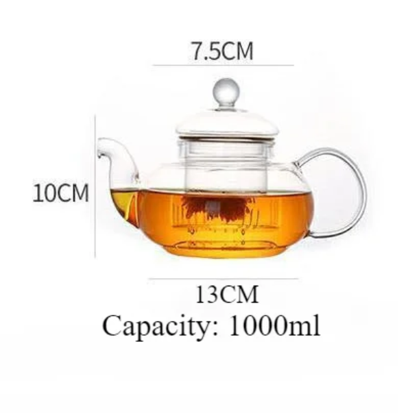 Théière en Verre Résistant à la Chaleur avec Infuseur | FYNLORA