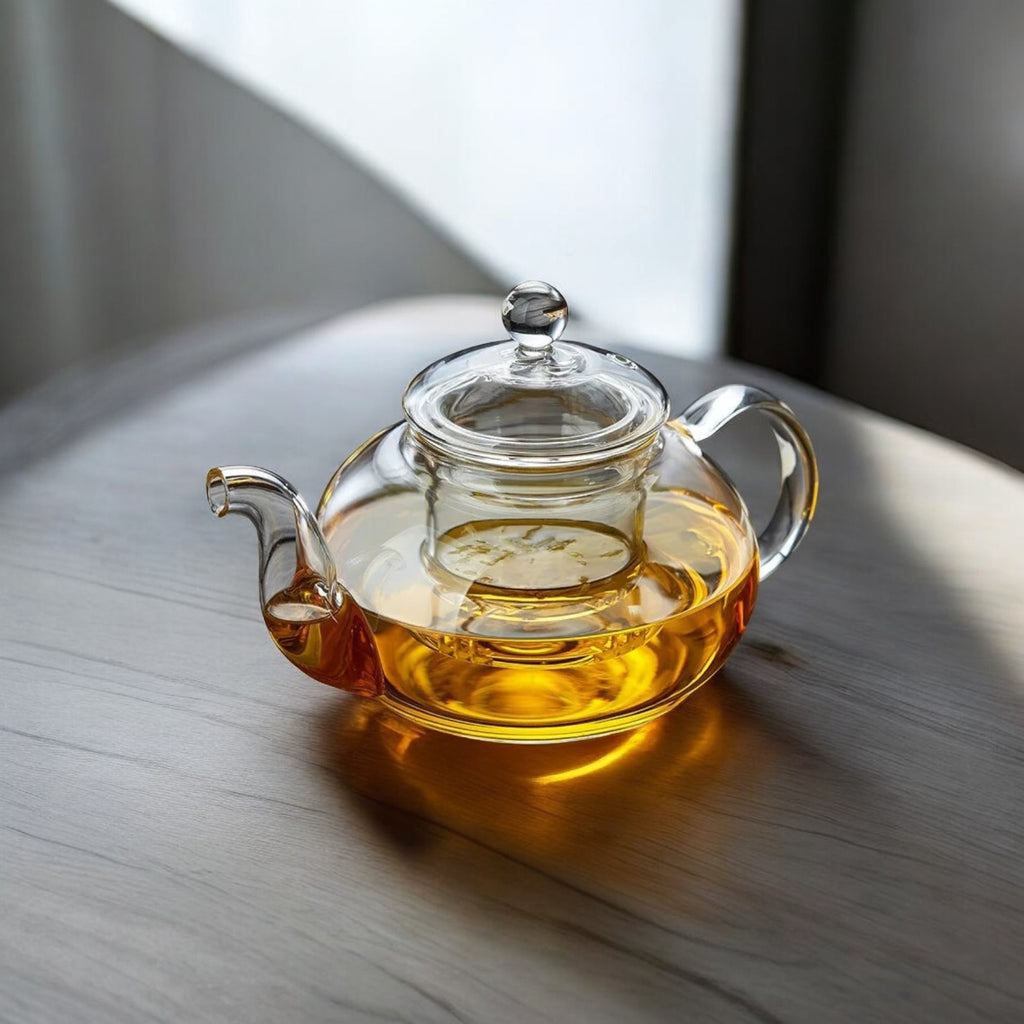 Théière en Verre Résistant à la Chaleur avec Infuseur | FYNLORA
