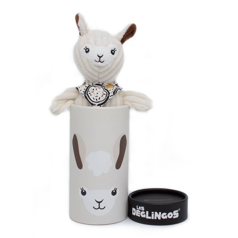 DEGLINGOS PETIT SIMPLEMENT PELUCHE + BOÎTE CADEAU MUCHACHOS LE LAMA