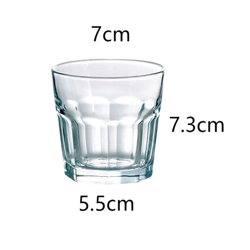 Coffee Cups 140Ml/150Ml/170Ml/240Ml/405Ml/470Ml/660Ml Drinkwa Toughened Glass Impact Resistant Wineglass Beverage Cup Coffeeware