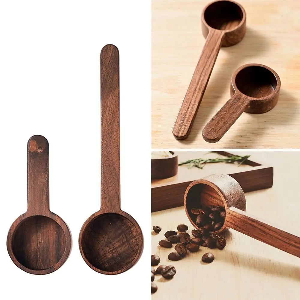 Wooden Measuring Spoon Set Kitchen Measuring Spoons Tea Coffee Scoop Sugar Spice Measure Spoon Measuring Tools for Cooking Home