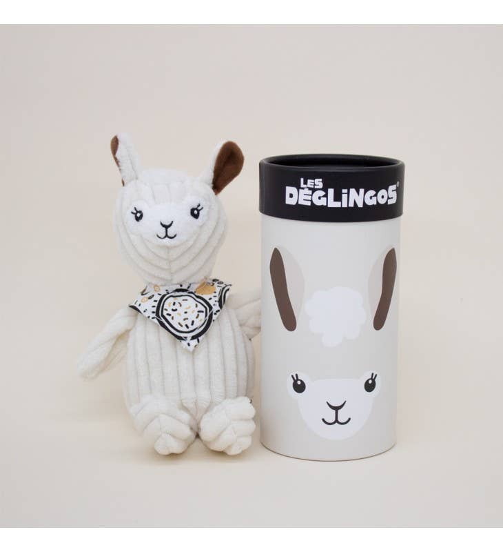 DEGLINGOS PETIT SIMPLEMENT PELUCHE + BOÎTE CADEAU MUCHACHOS LE LAMA