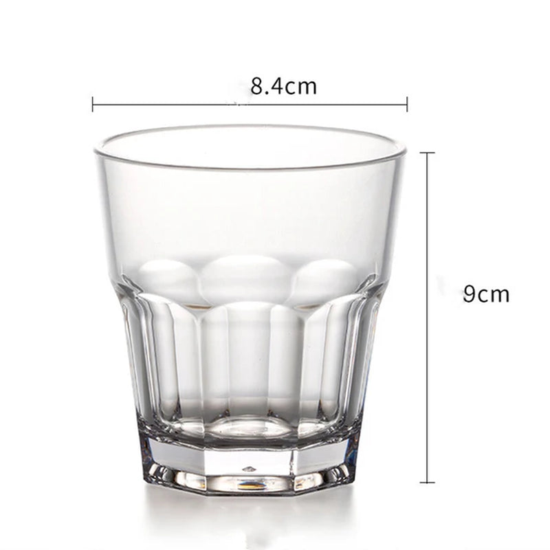 Coffee Cups 140Ml/150Ml/170Ml/240Ml/405Ml/470Ml/660Ml Drinkwa Toughened Glass Impact Resistant Wineglass Beverage Cup Coffeeware