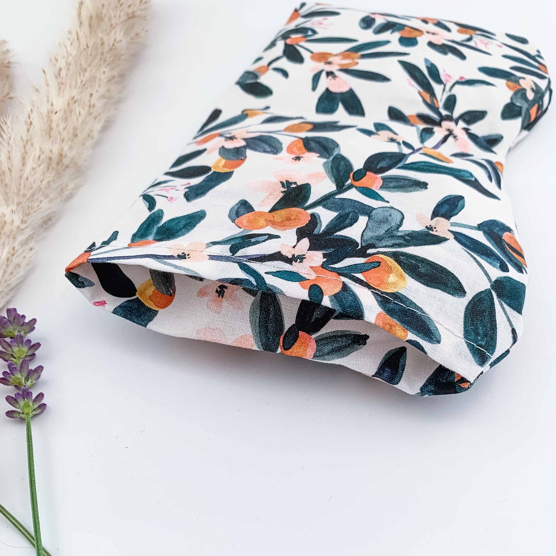 Orange/ sanddorn eyes cushion