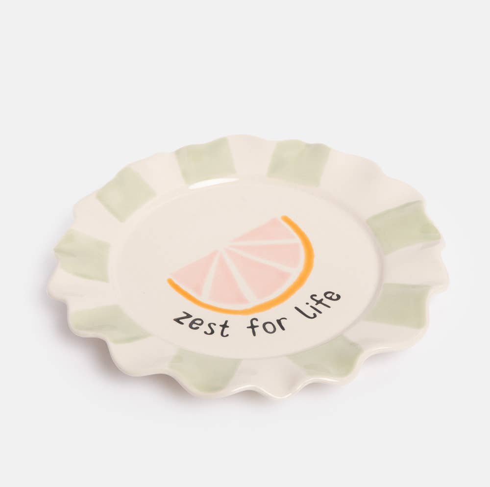 ASSIETTE EN GRÈS – Édition Zest for Life