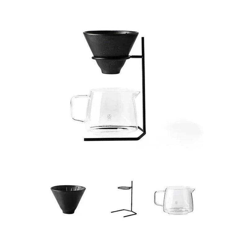 Ceramic Pour over Coffee Set Coffee Filter Bracket Filters Dripper Stand Percolators Shop Cup Share Pots Coffeeware Accessories