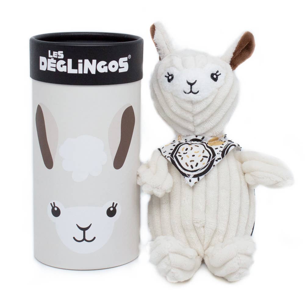 DEGLINGOS PETIT SIMPLEMENT PELUCHE + BOÎTE CADEAU MUCHACHOS LE LAMA