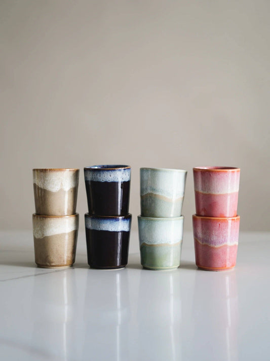 Tasse à café en céramique colorée