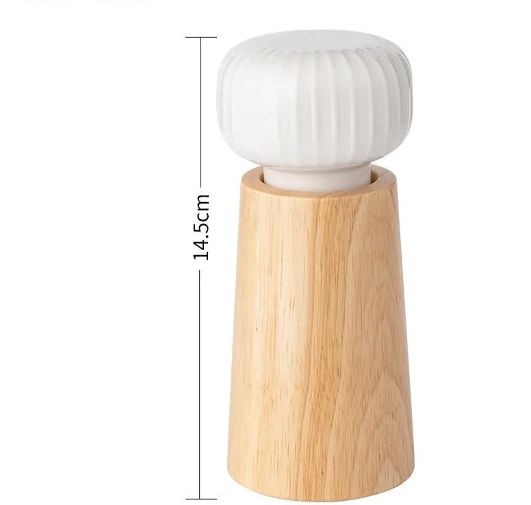 Nordic Style Pepper and Salt Grinder Manual Salt and Pepper Grinder Adjustable Roughness Ceramic Core Salt Grinder