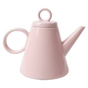 Théière design rose poudré | Céramique nordique FYNLORA